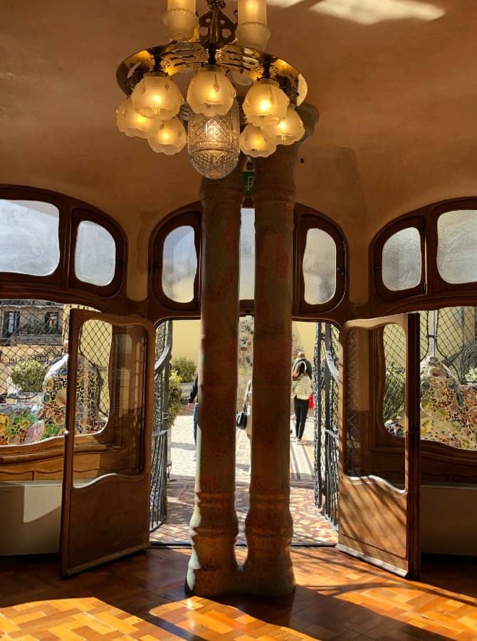 Giardino Casa Batllo Gaudi Barcellona